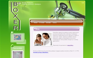 Strona WWW z systemem CMS producenta jednorazowych wyrobów dla stomatologii.