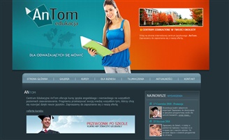 Strona wizytówka Centrum Edukacyjnego AnTom